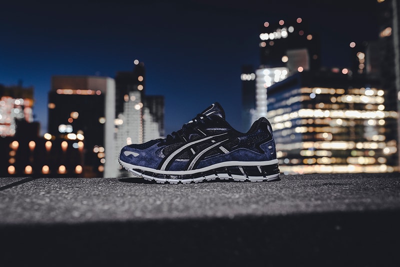 ASICS "Midnight Blue" Pack GEL-NIMBUS 21 GEL-KAYANO 5 GEL-LYTE 5 V Black Navy Colorways Sneaker Release Information Contrasting Suede Leather Silver FLYTEOAM Propel technology