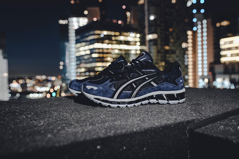 ASICS "Midnight Blue" Pack GEL-NIMBUS 21 GEL-KAYANO 5 GEL-LYTE 5 V Black Navy Colorways Sneaker Release Information Contrasting Suede Leather Silver FLYTEOAM Propel technology