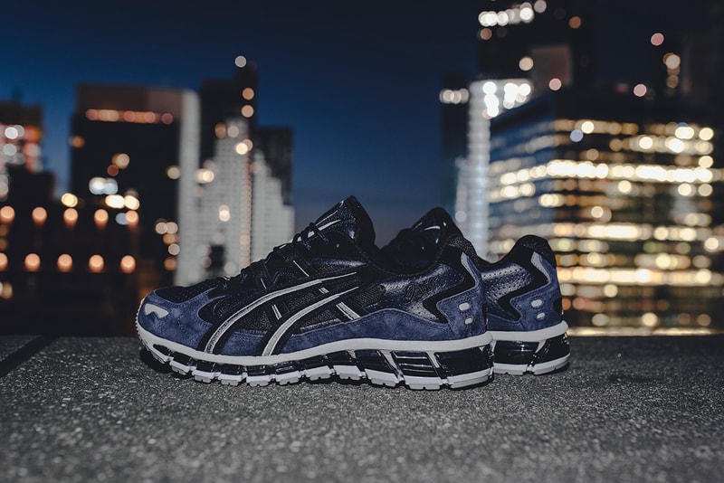 ASICS "Midnight Blue" Pack GEL-NIMBUS 21 GEL-KAYANO 5 GEL-LYTE 5 V Black Navy Colorways Sneaker Release Information Contrasting Suede Leather Silver FLYTEOAM Propel technology