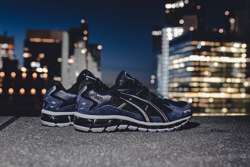 ASICS "Midnight Blue" Pack GEL-NIMBUS 21 GEL-KAYANO 5 GEL-LYTE 5 V Black Navy Colorways Sneaker Release Information Contrasting Suede Leather Silver FLYTEOAM Propel technology