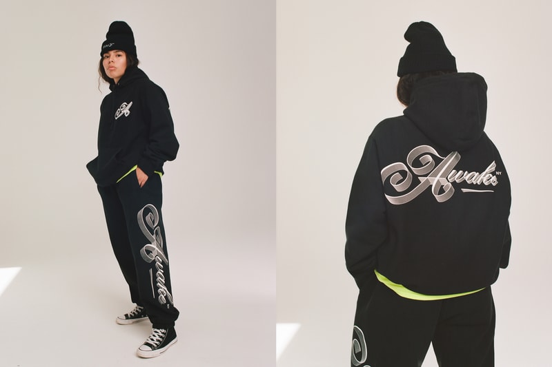awake ny fall winter fw 19 angelo baque hoodie cardigan jacket tee beanie hat tshirt streetwear sweatpants stickers