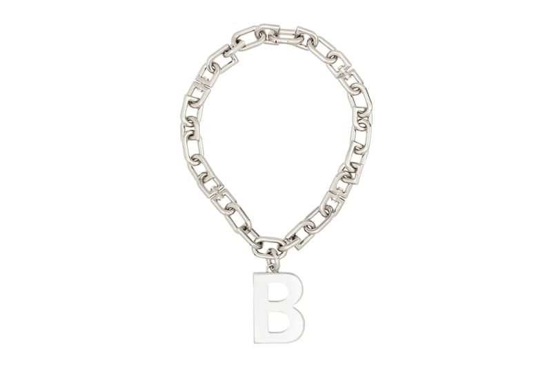 balenciaga b chain necklace