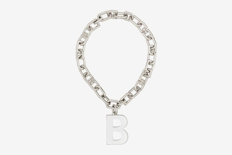 Balenciaga B Chain Necklace Release Info Date Silver Buy demna gvasalia