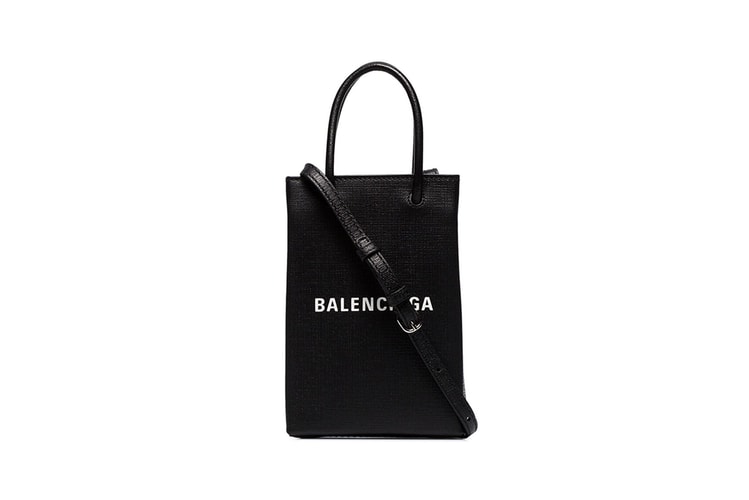 Balenciaga's Shopping Bag-Inspired Neck Pouch Doubles up as a Phone Carrier