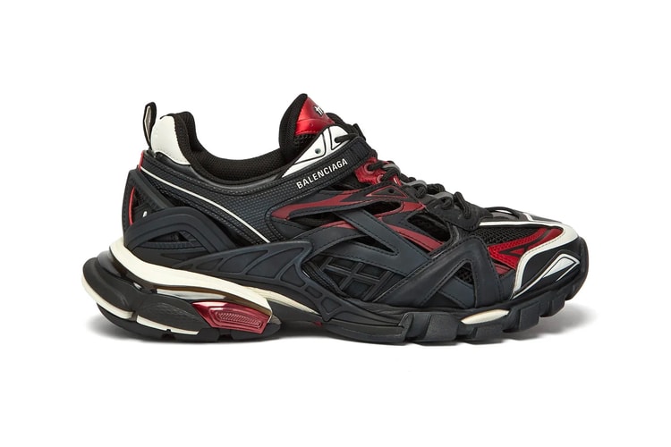 Balenciaga's Track.2 Sneaker Arrives in a Bold "Black/Red" Colorway
