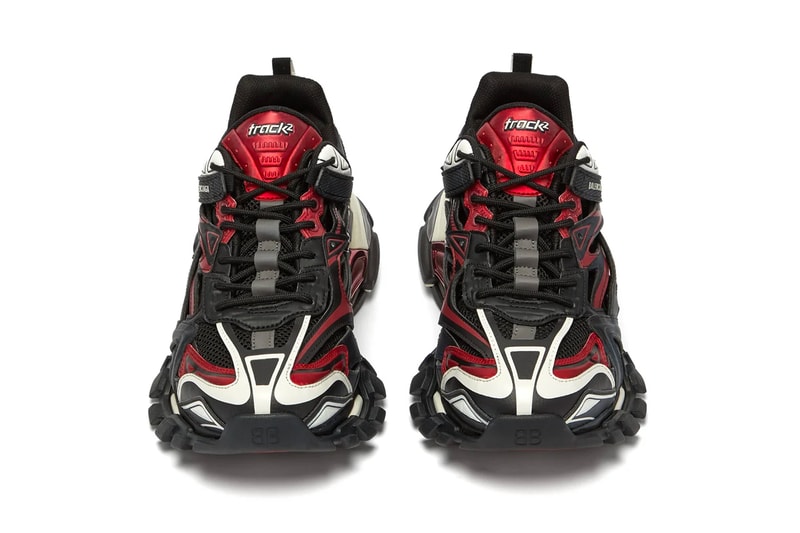 Balenciaga Track.2 Sneaker Black Red Release Info Buy demna gvasalia shoe white