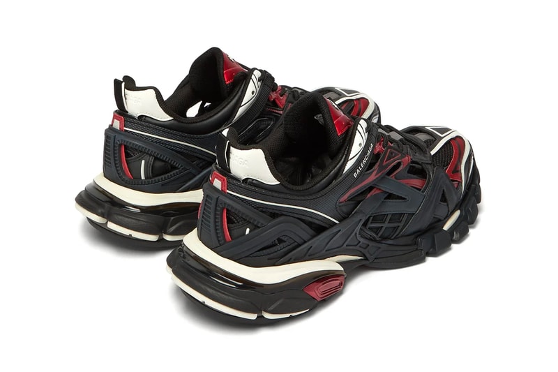 Balenciaga Track.2 Sneaker Black Red Release Info Buy demna gvasalia shoe white