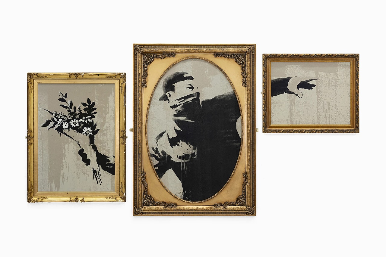 banksy gross domestic product online store homewares artworks collectibles editions prints paintings stencils
