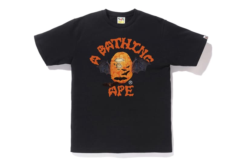 BAPE Halloween 2019 Collection a bathing ape pumpkins bats baby milo pumpkin jack o lantern orange black white