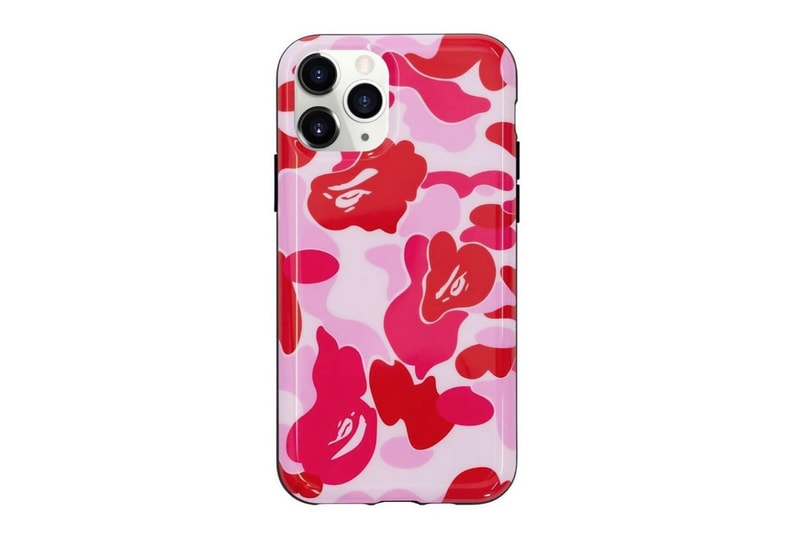 BAPE ABC CAMO iPhone 11 & iPhone 11 Pro Cases a bathing ape pink blue green ape head accessories apple tech