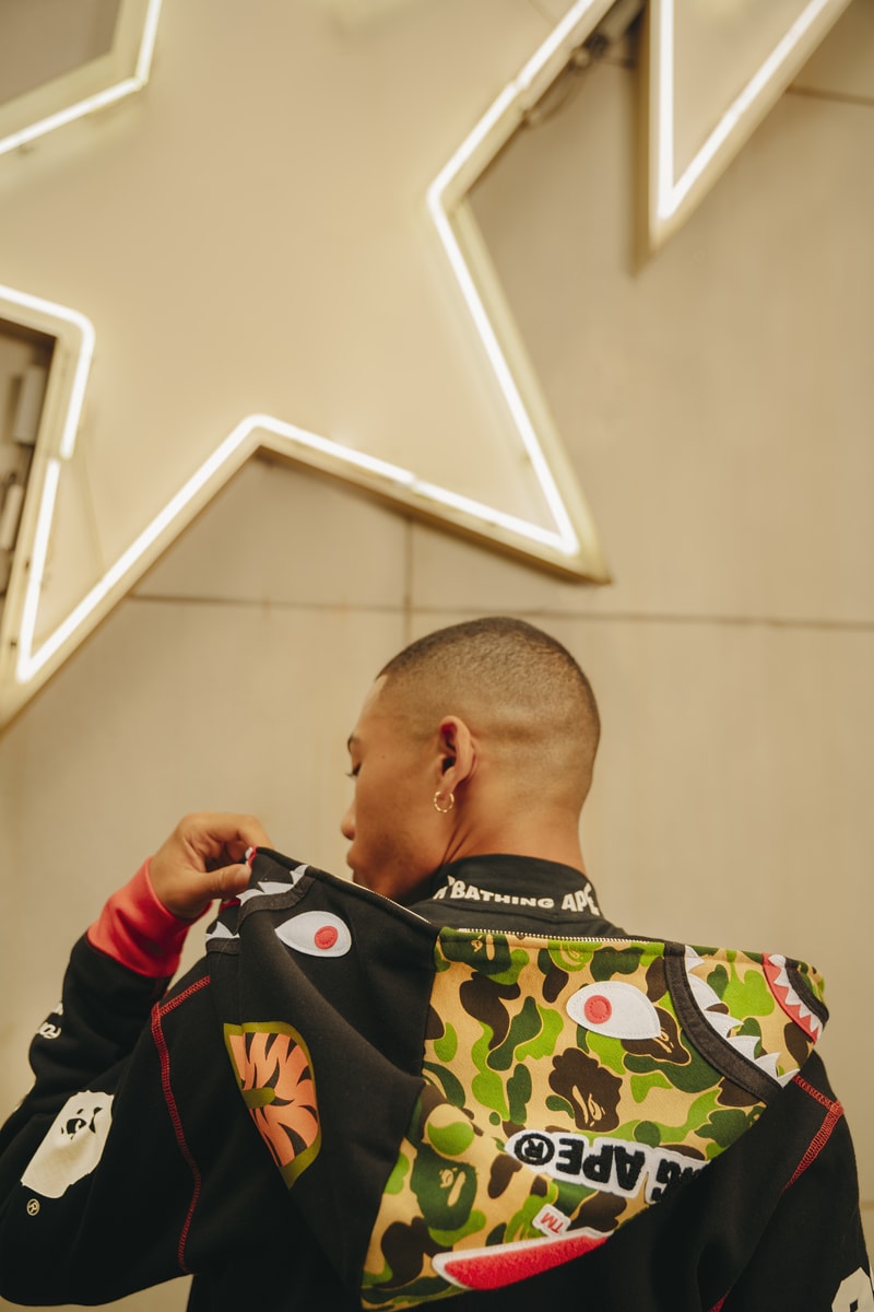 BAPE Second Formula 1 Collaboration Fall Winter 2019 f1 a bathing ape automobiles collaborations lookbooks shark hoodie