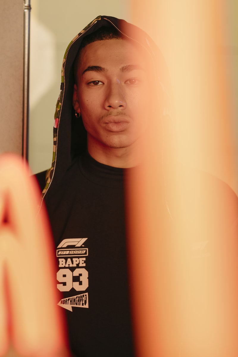 BAPE Second Formula 1 Collaboration Fall Winter 2019 f1 a bathing ape automobiles collaborations lookbooks shark hoodie