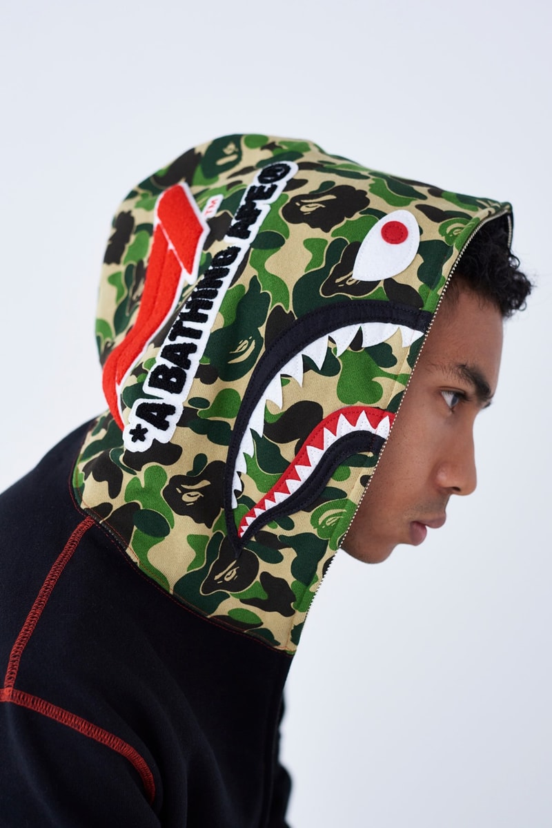 BAPE Second Formula 1 Collaboration Fall Winter 2019 f1 a bathing ape automobiles collaborations lookbooks shark hoodie