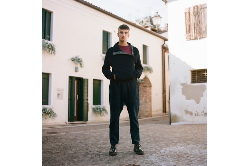 Barena "Archive 1993" Collection Jackets Pants Shirts Red Stripes Blue Gray Black White Mirano Venice Coats Trousers Camouflage 