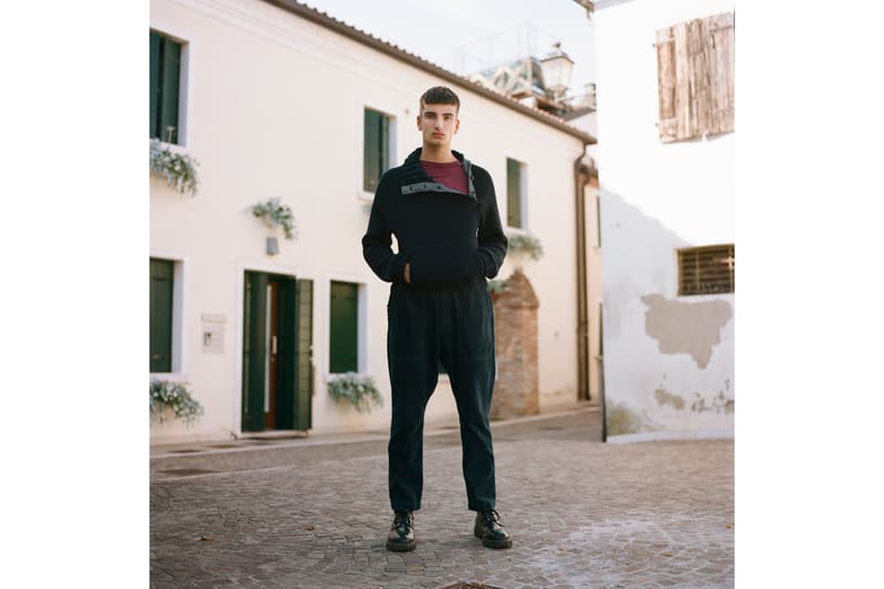 Barena "Archive 1993" Collection Jackets Pants Shirts Red Stripes Blue Gray Black White Mirano Venice Coats Trousers Camouflage