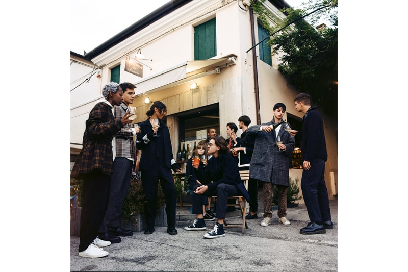 Barena "Archive 1993" Collection Jackets Pants Shirts Red Stripes Blue Gray Black White Mirano Venice Coats Trousers Camouflage 