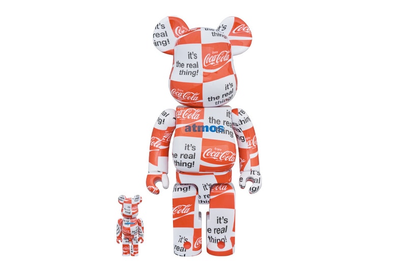 Medicom Toy atmos Coca Cola BE@RBRICK Info Drop Release Figure Design Soda Beverage Logo Japan 