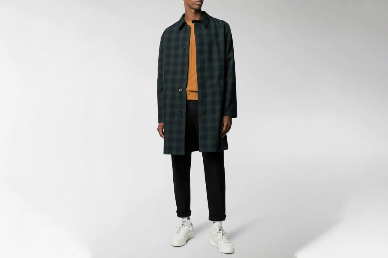 Ten Best Winter Coats Fall/Winter 2019 FW19 Round-Up Nike ACG Anorak The North Face Retro Denali Fleece A.P.C. New England Mac LC23 Burberry Check Vintage Our Legacy Walrus Puffa Jacket Stone Island Logo-Appliqued Quilted Hooded Down Acne Studios Double-Breasted Herringbone CoatMartine Rose Wenger Padded Nylon ParkaRaf Simons Mid-Length Patch 