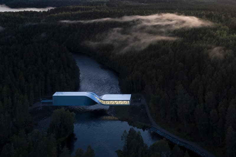 Bjarke Ingels Group Kistefos Twist Bridge architecture copenhagen new york BIG Kistefos Sculpture park Norway Randselva gallery museum oslo jevnaker