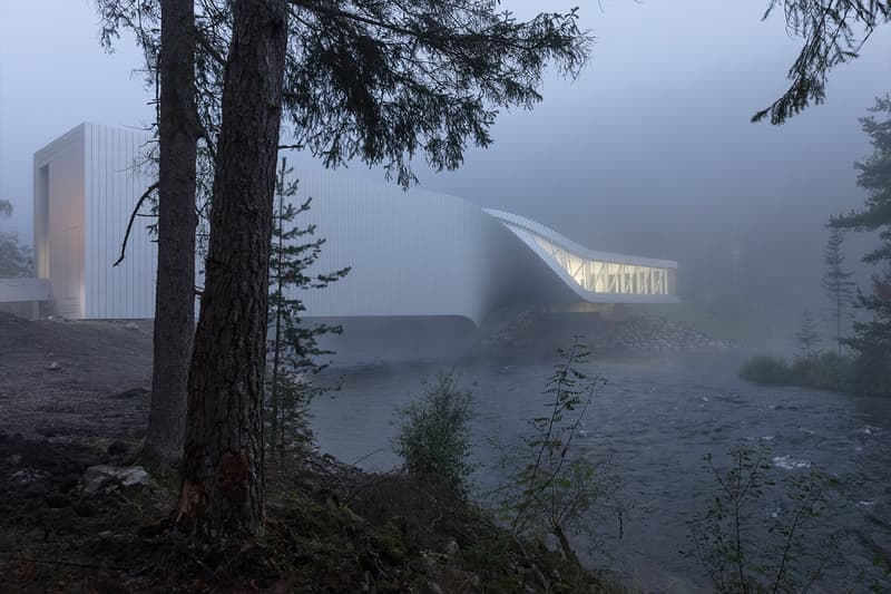 Bjarke Ingels Group Kistefos Twist Bridge architecture copenhagen new york BIG Kistefos Sculpture park Norway Randselva gallery museum oslo jevnaker 