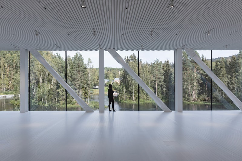 Bjarke Ingels Group Kistefos Twist Bridge architecture copenhagen new york BIG Kistefos Sculpture park Norway Randselva gallery museum oslo jevnaker 