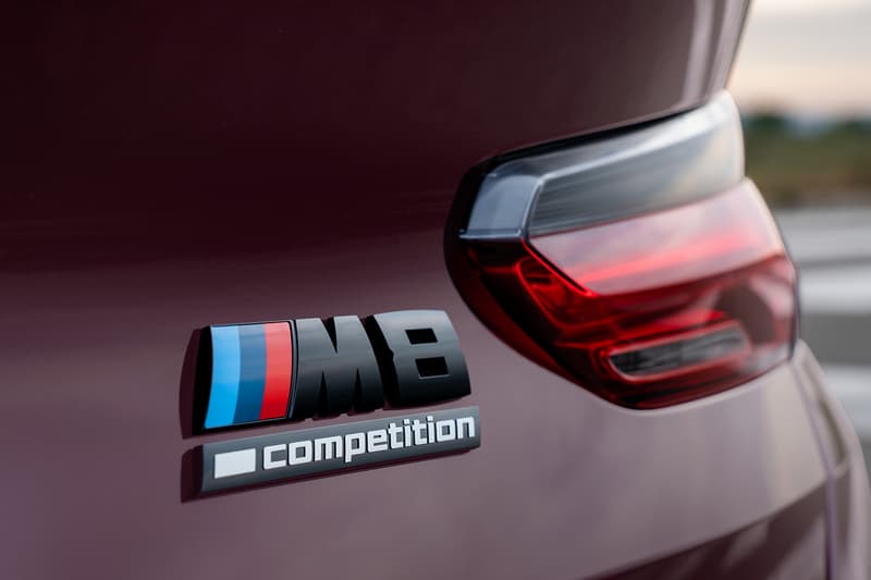 BMW M8 Gran Coupe Unveiled M performance Speed racing purple coupe Sedan Luxury exhaust horsepower 