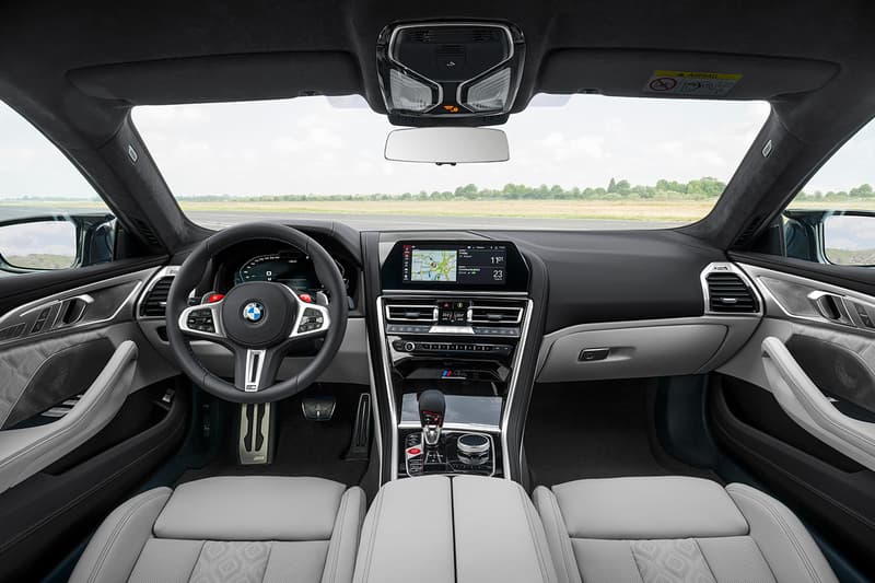 BMW M8 Gran Coupe Unveiled M performance Speed racing purple coupe Sedan Luxury exhaust horsepower