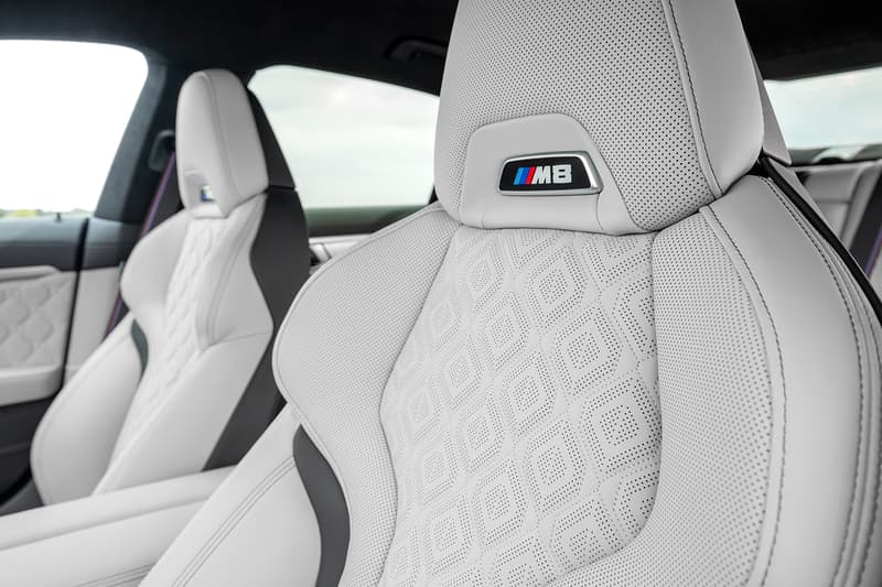 BMW M8 Gran Coupe Unveiled M performance Speed racing purple coupe Sedan Luxury exhaust horsepower
