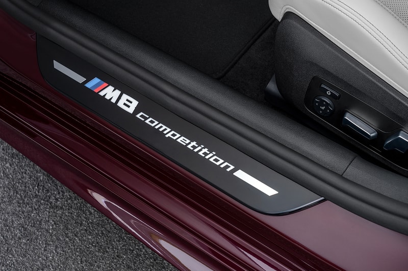 BMW M8 Gran Coupe Unveiled M performance Speed racing purple coupe Sedan Luxury exhaust horsepower 