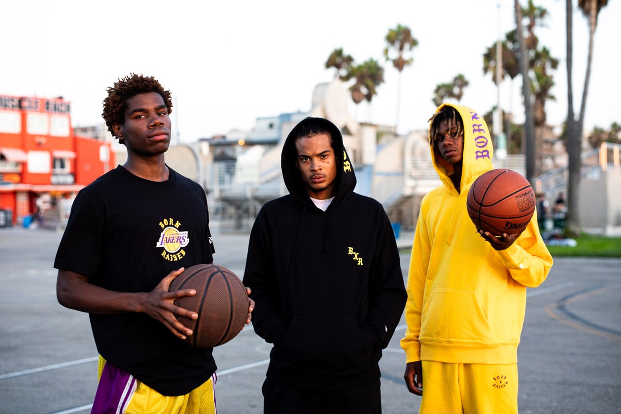 BornxRaised x New Era Los Angeles Lakers Collaboration collection release date info sold out buy online web store October 25 2019 hat clothing apparel