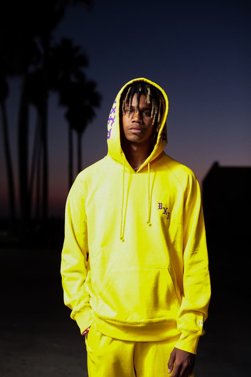 BornxRaised x New Era Los Angeles Lakers Collaboration collection release date info sold out buy online web store October 25 2019 hat clothing apparel