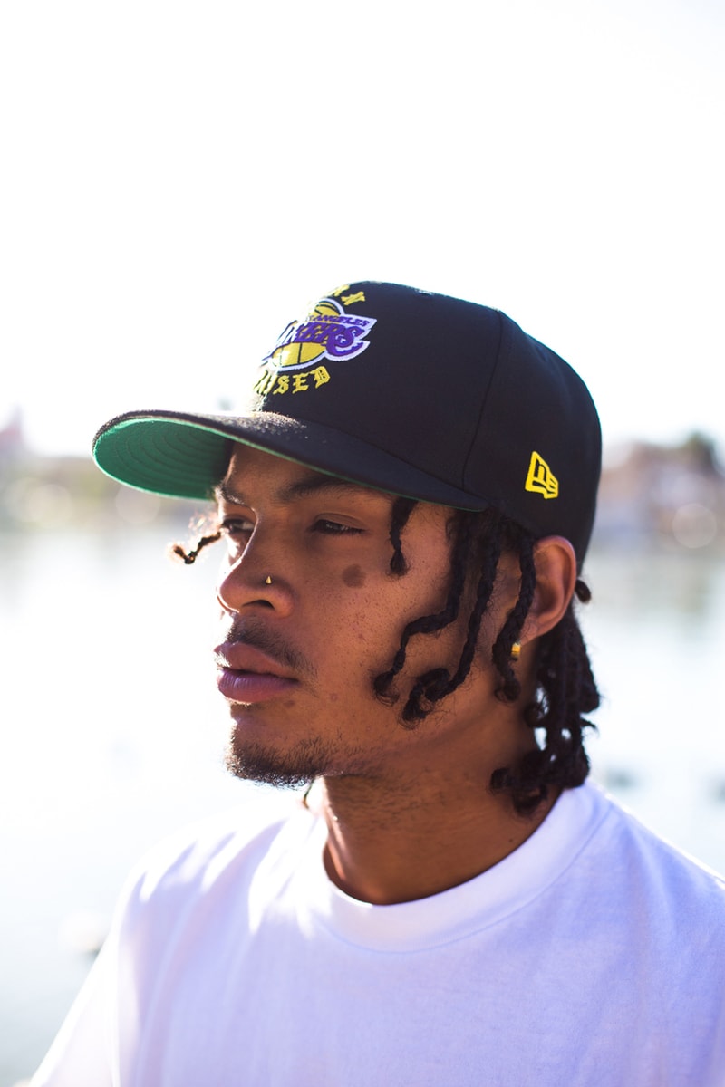 BornxRaised x New Era Los Angeles Lakers Collaboration collection release date info sold out buy online web store October 25 2019 hat clothing apparel