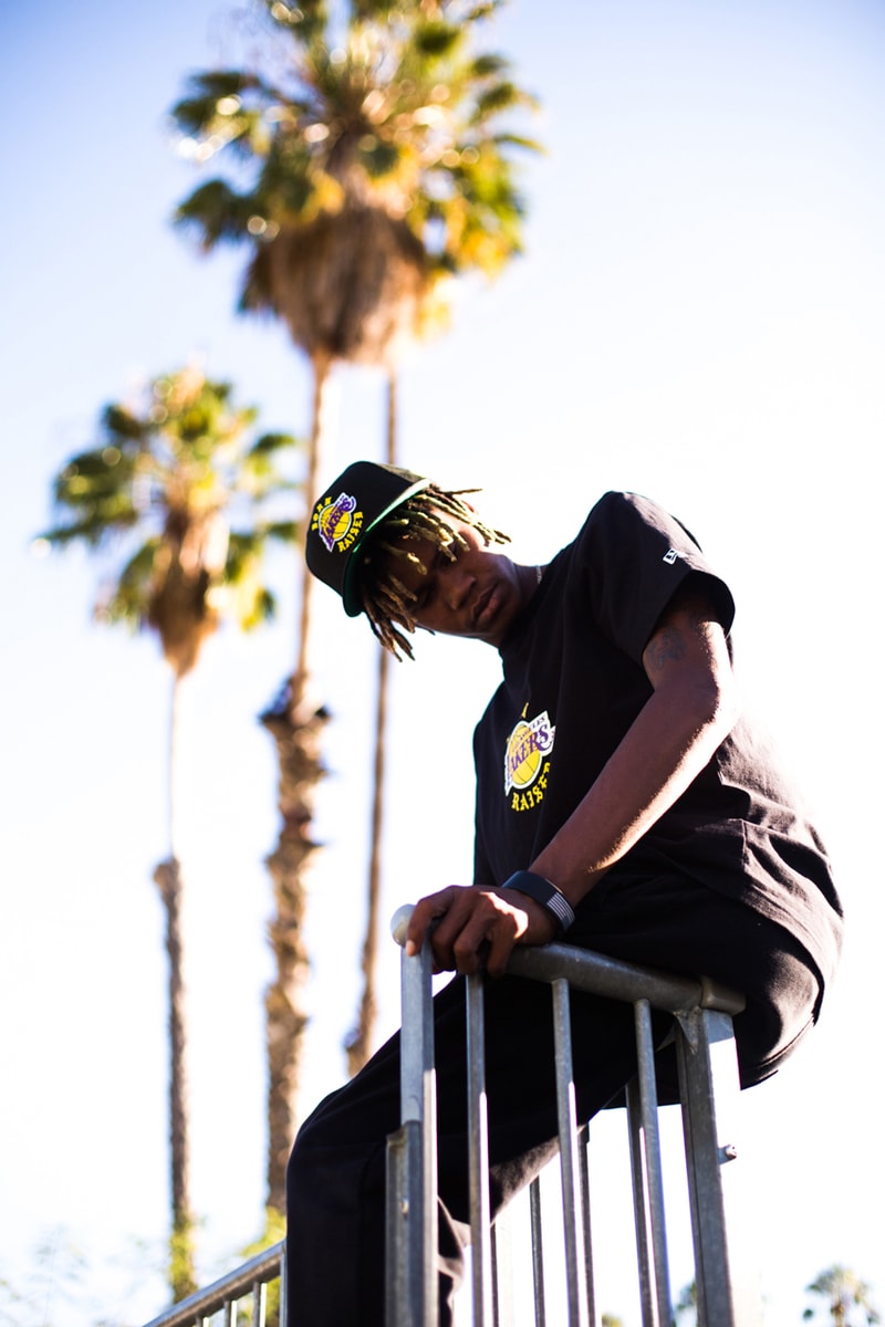 BornxRaised x New Era Los Angeles Lakers Collaboration collection release date info sold out buy online web store October 25 2019 hat clothing apparel