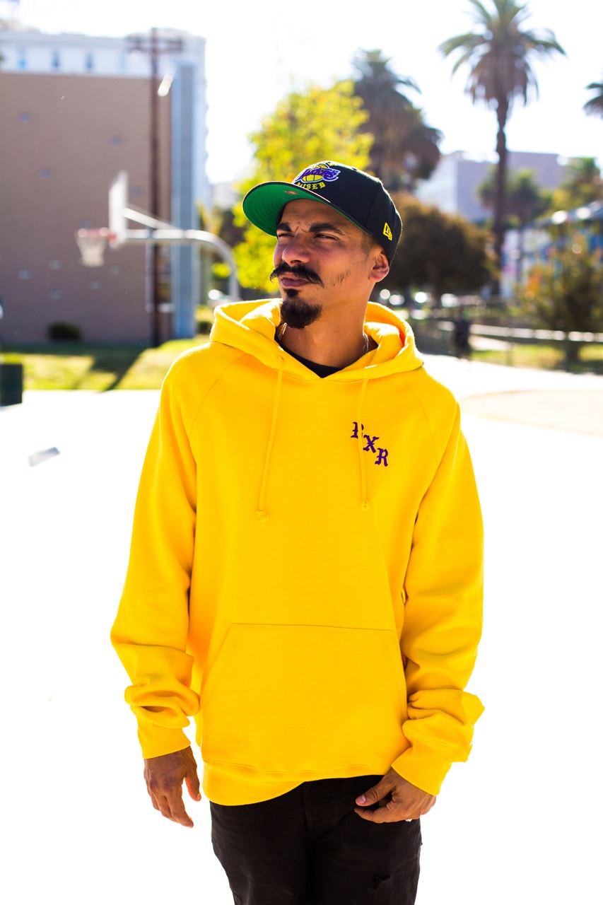 BornxRaised x New Era Los Angeles Lakers Collaboration collection release date info sold out buy online web store October 25 2019 hat clothing apparel
