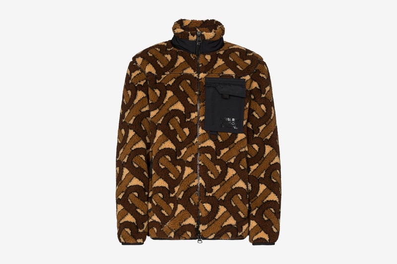 Burberry TB Monogram Fleece Jacket Release sherpa peter saville 