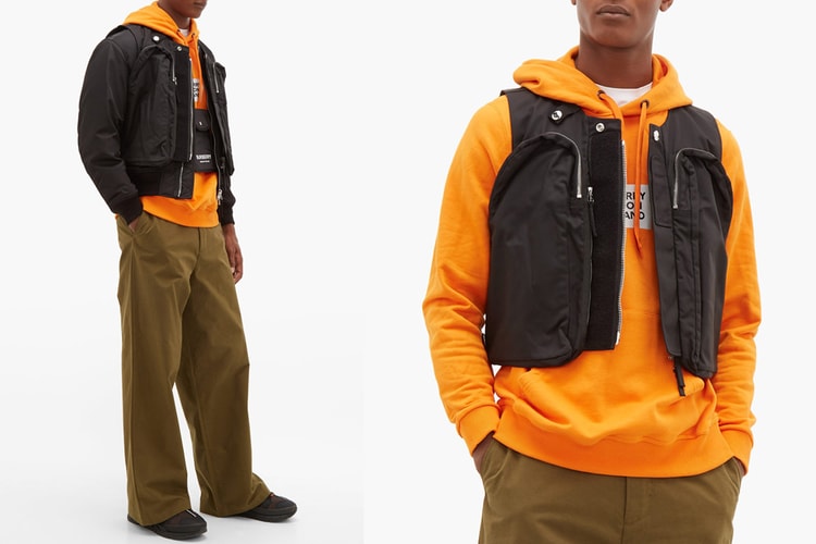 Burberry Takes Utilitarian Approach With Bomber Jacket & Utility Vest Hybrid