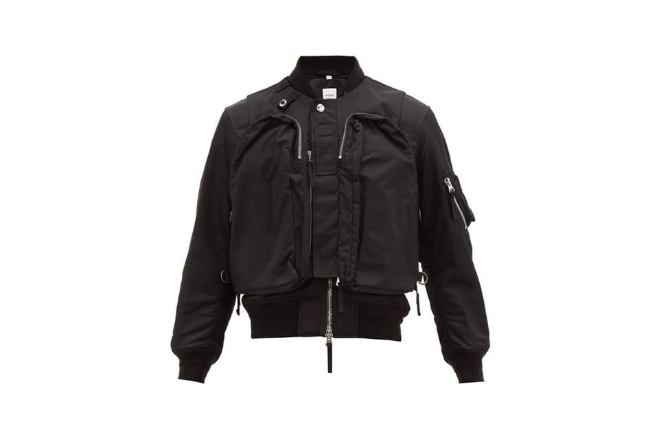 Burberry Crofton Covertible Shell Bomber Jacket | Drops | Hypebeast