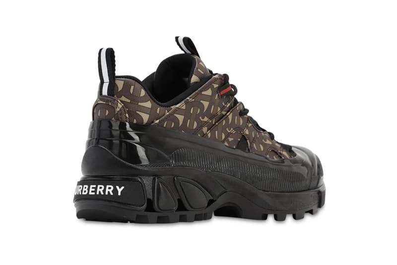 Burberry TB Monogram Arthur Gallica Tech Sneakers Release Information Riccardo Tisci Fall Winter 2019 Footwear Sneaker Drop Cop Vis Tech Chunky Boot-trainer E-Canvas Environmentally Friendly 