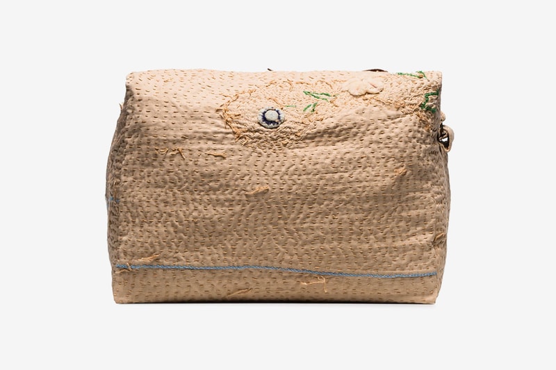 By Walid Beige Tapestry Messenger Bag Release  browns browns fashion bags Sashiko boro 