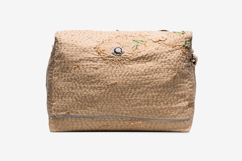 By Walid Beige Tapestry Messenger Bag Release browns browns fashion bags Sashiko boro