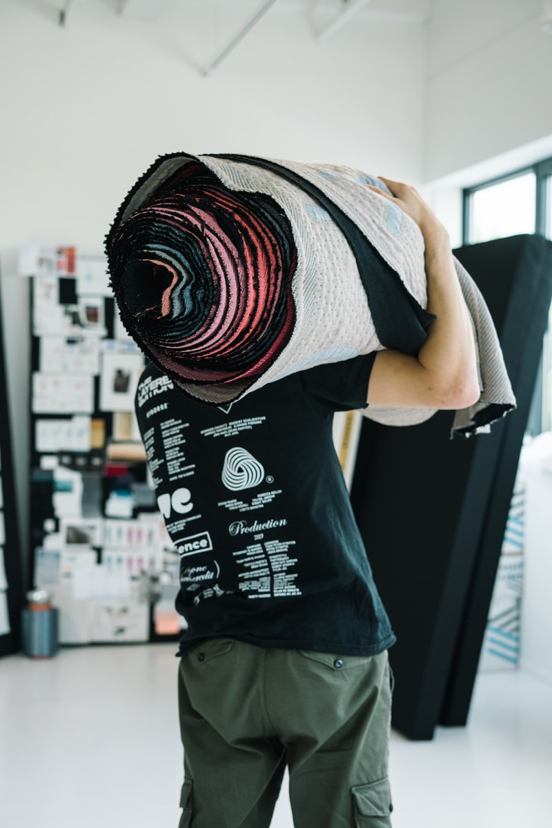 BYBORRE Layered Edition™ DSM Ginza Launch  Capsule Collection Weightmap Sweater Merino Wool Long Sleeve T-shirts Black White 8-bit™ Fabric