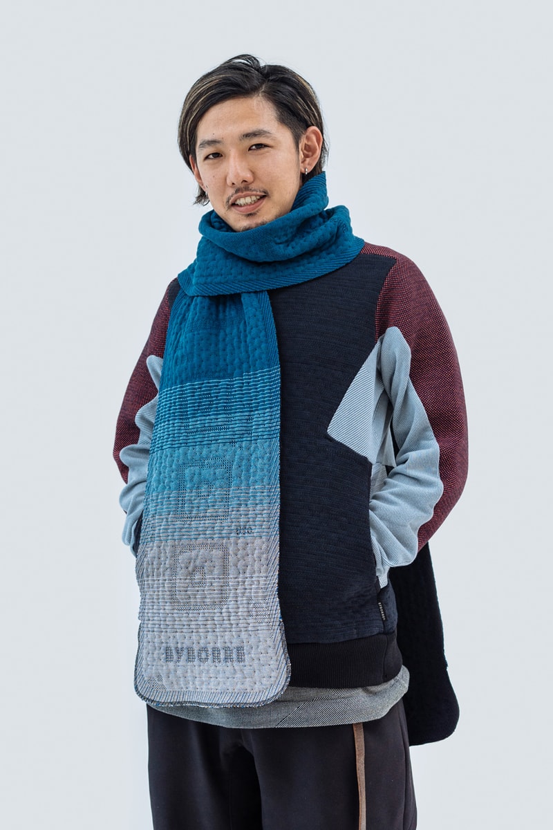 BYBORRE Layered Edition™ DSM Ginza Launch  Capsule Collection Weightmap Sweater Merino Wool Long Sleeve T-shirts Black White 8-bit™ Fabric