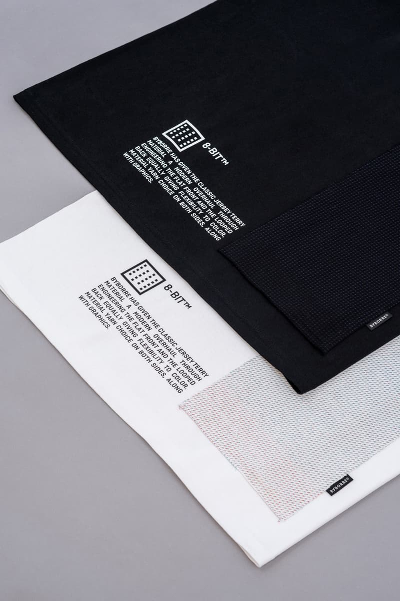 BYBORRE Layered Edition™ DSM Ginza Launch Capsule Collection Weightmap Sweater Merino Wool Long Sleeve T-shirts Black White 8-bit™ Fabric