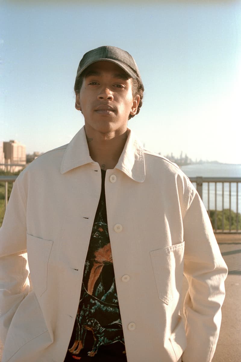 Caliroots Fall/Winter 2019 Lookbook Collection Shirts Pants Sweaters Cardigans Hats Orange Green Cream White Leopard Denim Eytys Aimé Leon Dore Wacko Maria Engineered Garments Converse Chucks Nike Air Force 1s Timberland