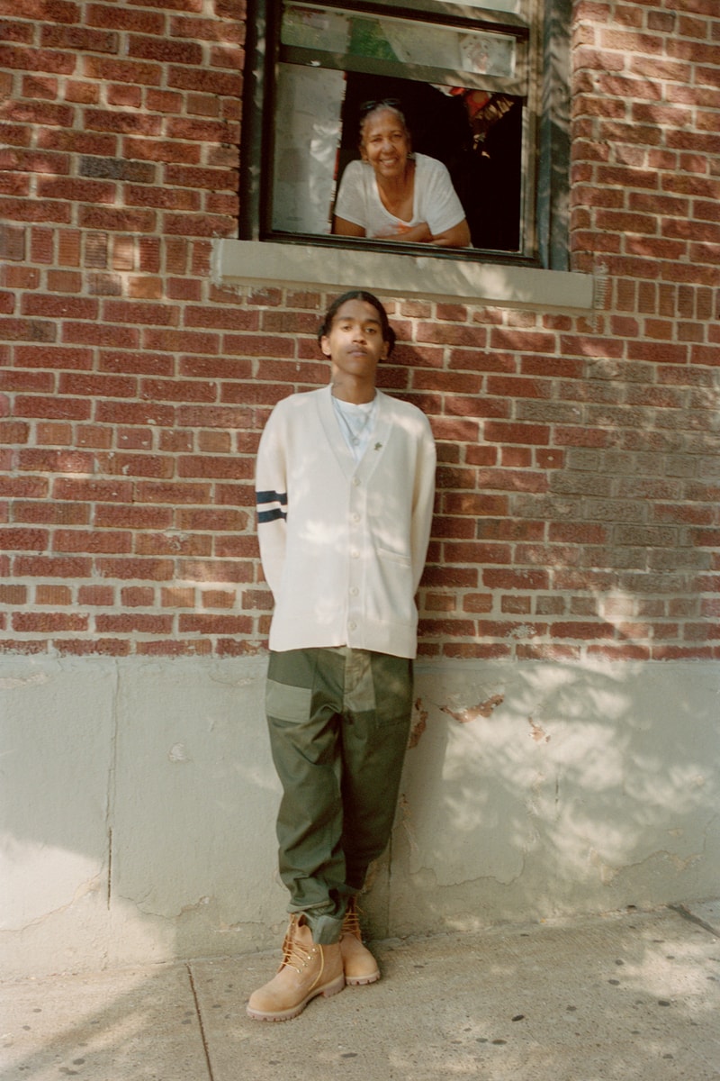 Caliroots Fall/Winter 2019 Lookbook Collection Shirts Pants Sweaters Cardigans Hats Orange Green Cream White Leopard Denim Eytys Aimé Leon Dore Wacko Maria Engineered Garments Converse Chucks Nike Air Force 1s Timberland