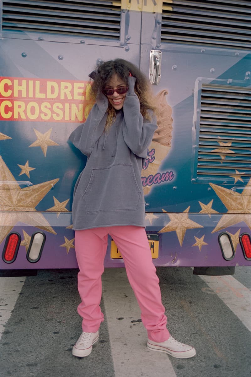 Caliroots Fall/Winter 2019 Lookbook Collection Shirts Pants Sweaters Cardigans Hats Orange Green Cream White Leopard Denim Eytys Aimé Leon Dore Wacko Maria Engineered Garments Converse Chucks Nike Air Force 1s Timberland