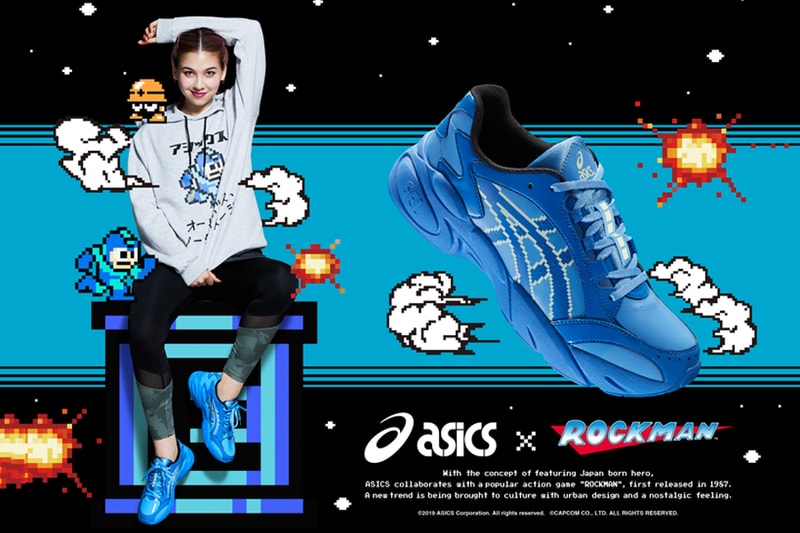 capcom mega man megaman rockman rock man gel bnd blue yellow release date info photos 1021A313 400 apparel sneaker colorway running shoe japan