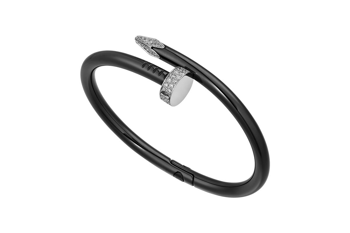 cartier mens bracelet black