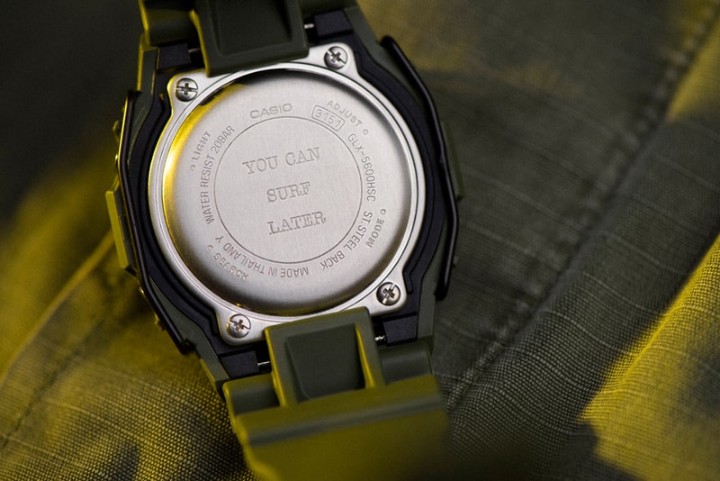 Herschel Supply Co. Casio G-SHOCK Watch Release Military Green Black Herschel G-Lide Black Gold