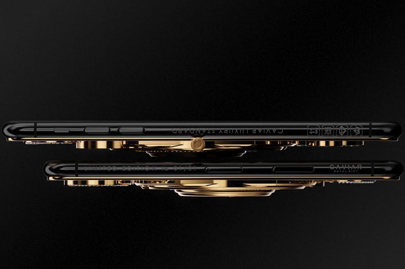 Caviar $70,000 USD Gold-Encrusted iPhone 11 Pro Discovery Solarius custom diamond clockwork mechanism tourbillon mars terra lunar rock stone Tsarev moon apple
